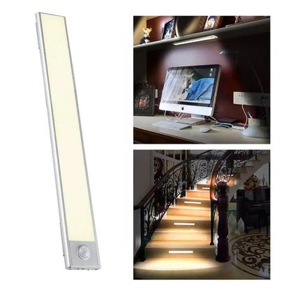 Imagem de Luminária Elegante Fina LED Sem Fio com Sensor de Presença - 40cm - Shark Blue