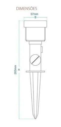 Imagem de Luminaria espeto jardim 5w led cores ip65 bivolt avant