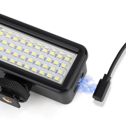 Imagem de Luminária Flash À Prova D'água 40m para Câmeras de Ação e DSLR