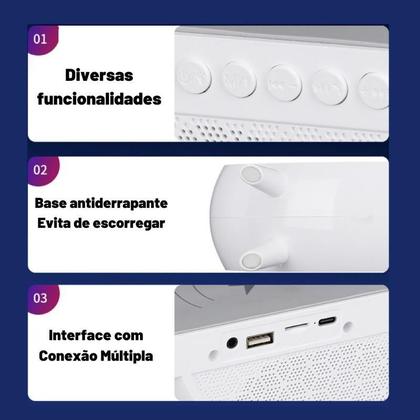 Imagem de Luminária G Speaker Carregamento Integrado Bluetooth Rgb