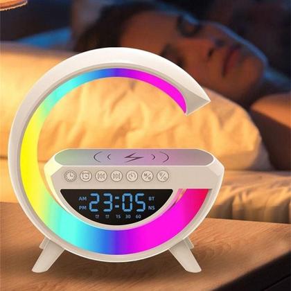 Imagem de Luminaria G-Speaker Multifuncional Smart Station Led Caixa De Som Relógio