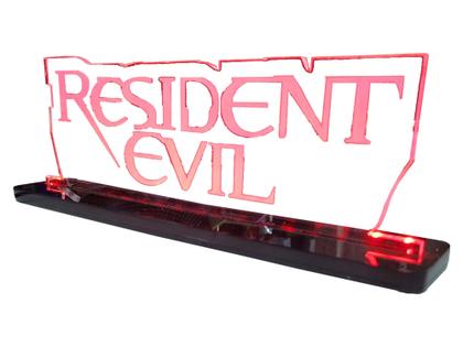 Imagem de Luminária Gamer Geek Resident Evil - Acrílico - LED Vermelho