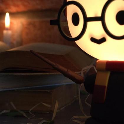 Imagem de Luminária Harry Potter Lâmpada LED Boneco Colecionável Abajur Decoração para Fãs do Bruxo