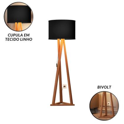 Imagem de Luminária Ibiza Abajur Iluminação Moderno Decoração Tripé Sala Quarto Leitura Closet Hall Led Lustre Design Contemporâneo Arquitetura Clássica