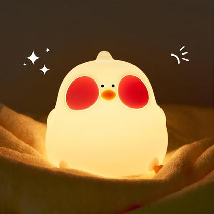 Imagem de Luminária Infantil Abajur LED Siliconado Galinha AKL-L006