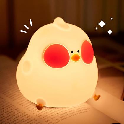 Imagem de Luminária Infantil Abajur LED Siliconado Galinha AKL-L006