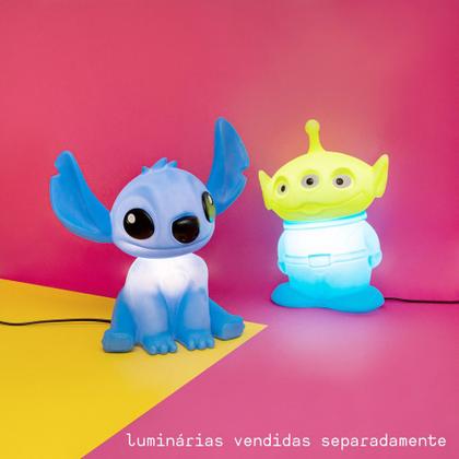 Imagem de Luminária Infantil Stitch Disney com Lâmpada LED Abajur Decoração Quarto Menina Menino Presente