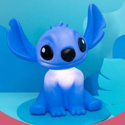 Luminária Infantil Stitch Et Personagem Disney Cor Azul