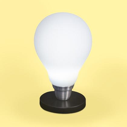 Imagem de Luminária Lâmpada 3D de Mesa Branca com Base Bivolt