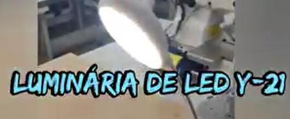 Imagem de Luminária Lampada C/ 21 Leds, Haste Flexível, Bivolt