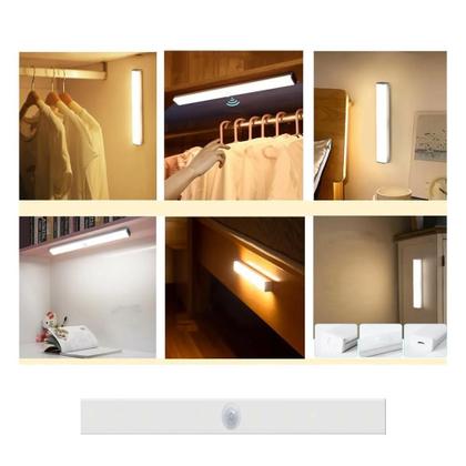 Imagem de Luminária Lâmpada Led Recarregável Sensor Presença Armário