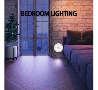 Imagem de Luminaria Lampada Led Sem Fio Com Sensor Presença Branco