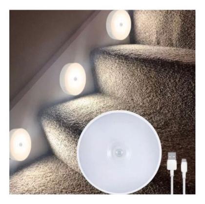 Imagem de Luminaria Lampada Led Sem Fio Com Sensor Presença Branco