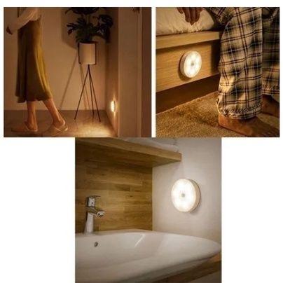 Imagem de Luminária Lâmpada Led Sem fio com Sensor Presença recarregável