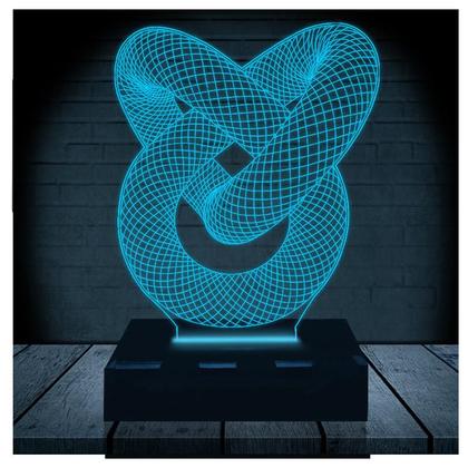 Imagem de Luminária Led 3D Circulo Esfera Abajur 7