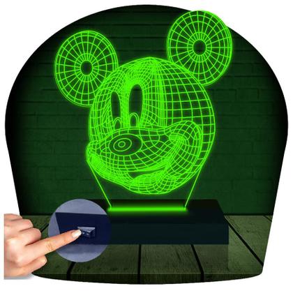 Imagem de Luminária Led 3D Dia das Mães Mickey Abajur Presente Criativo Decoração