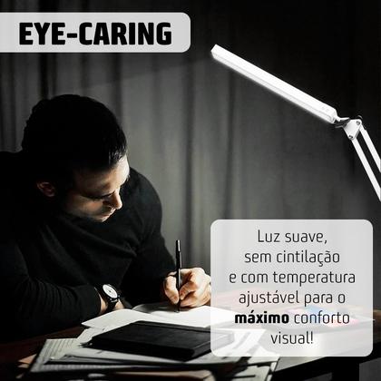 Imagem de Luminária Led Articulada 3 Modos E 10 Níveis C/ Base E Garra