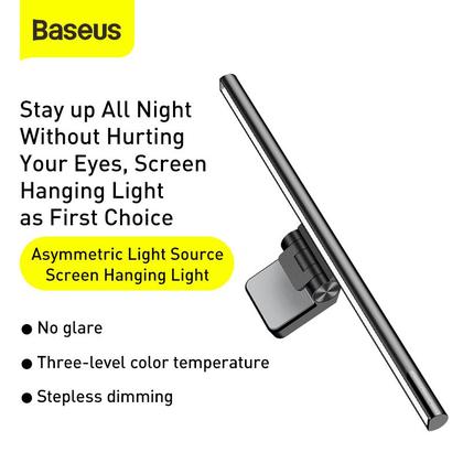 Imagem de Luminária Led Baseus P/ Monitor E Notebooks / Mac Regulável