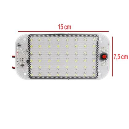 Imagem de Luminaria Led Bivolt Caminhão 12v 24v 15cm A Prova Dagua