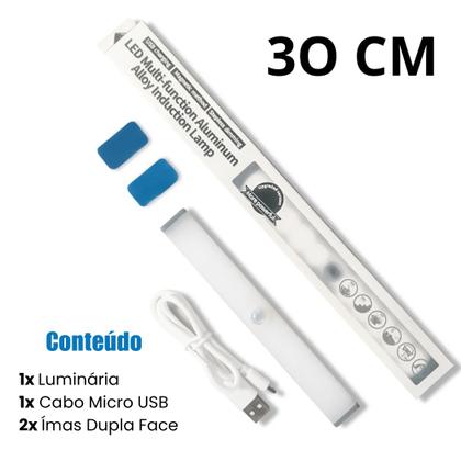 Imagem de Luminária Led Com Sensor Barra Parede Recarregavel Sem Fio