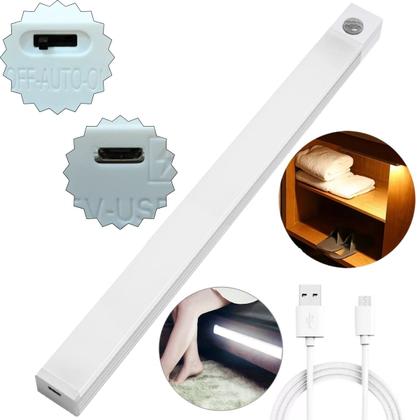 Imagem de Luminária Led Com Sensor Barra Parede Recarregavel Sem Fio