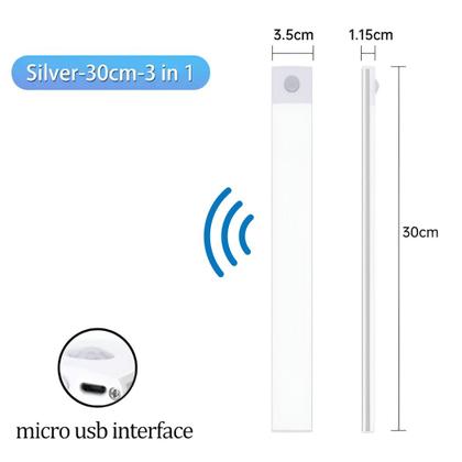 Imagem de Luminária Led Com Sensor Barra Parede Recarregavel Sem Fio