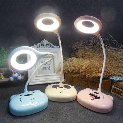 Imagem de Luminária Led De Mesa Sem Fio Touch Articulada De Metal Escritório Infantil De Bichinho