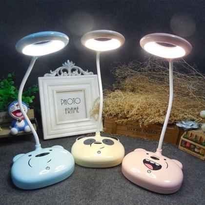 Imagem de Luminária Led De Mesa Sem Fio Touch Articulada De Metal Escritório Infantil De Bichinho