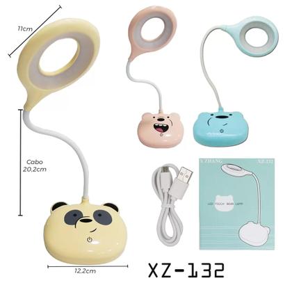 Imagem de Luminária Led De Mesa Sem Fio Touch Articulada De Metal Escritório Infantil De Bichinho