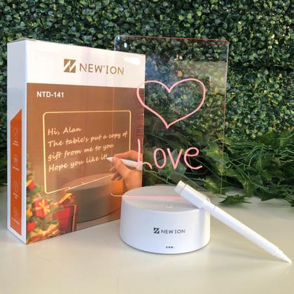 Imagem de Luminária Led Escrever C/ Caneta Lousa Quadro Mesa Anotações