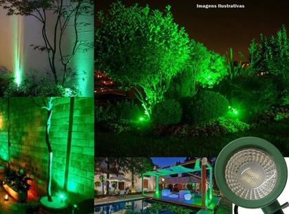 Luminária Led Espeto Jardim Preto 5w Bivolt Ip65 Luz Verde - KIAN Imagem de Luminária Led Espeto Jardim Preto 5w Bivolt Ip65 Luz Verde