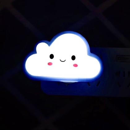 Imagem de Luminária Led Luz Noturna Abajur de Tomada Infantil bebê -NUVEM Nuvemzinha