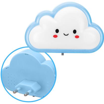 Imagem de Luminária Led Luz Noturna Abajur de Tomada Infantil bebê -NUVEM Nuvemzinha