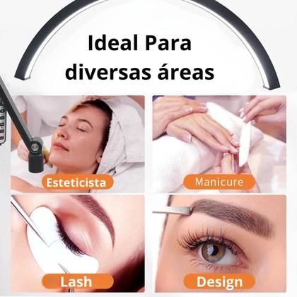 Imagem de Luminária Led Meia Lua Estética Maquiagem Cílios Salão Unha