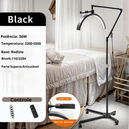 Imagem de Luminária Led Meia Lua Estética Maquiagem Cílios Salão Unha