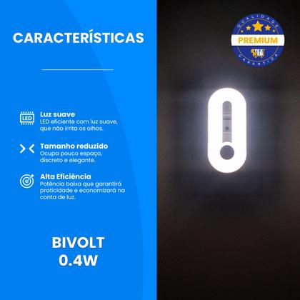 Imagem de Luminária Led Moderna Lâmpada Parede Infantil Abajur Tomada