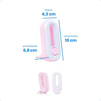 Imagem de Luminária Led Moderna Lâmpada Parede Infantil Abajur Tomada