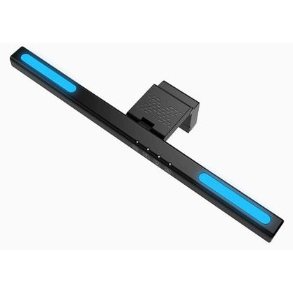Imagem de Luminária Led para Monitor Rise Mode Lumina 40cm RGB, monitores 27" a 31,5" polegadas, Plano, Preto - RM-LMF-40-B-RGB