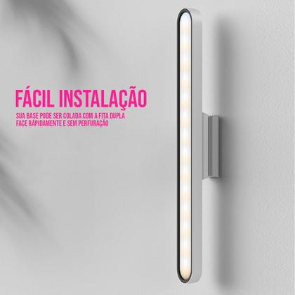 Imagem de Luminaria Led Portátil Base Magnética Recarregável Usb