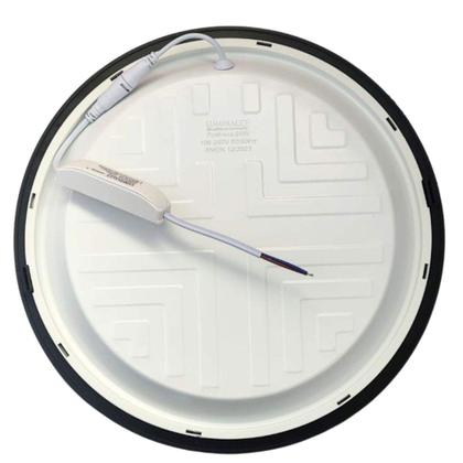 Imagem de Luminária LED Redonda 6W Embutir Branco/Preto 25h Vida Útil