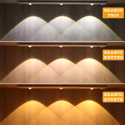 Imagem de Luminária Led Sensor Presença Dimerizável Recarregável 40cm