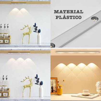 Imagem de Luminária Led Sensor Presença Dimerizável Recarregável 40cm