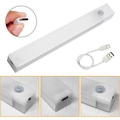 Imagem de Luminária Led Sensor Presença Luz Armário Recarregável 20cm