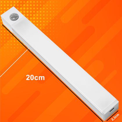 Imagem de Luminária Led Sensor Presença Luz Armário Recarregável 20cm