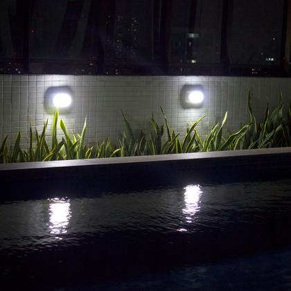 Imagem de Luminária Led Tartaruga Branca Oval 12W 6500K Branca Fria Bivolt