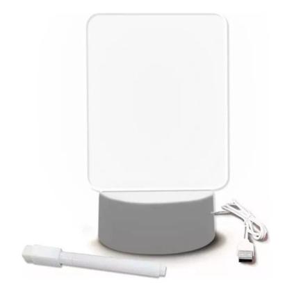 Imagem de Luminária Lousa Recado Escrever Placa Mensagem Caneta Usb
