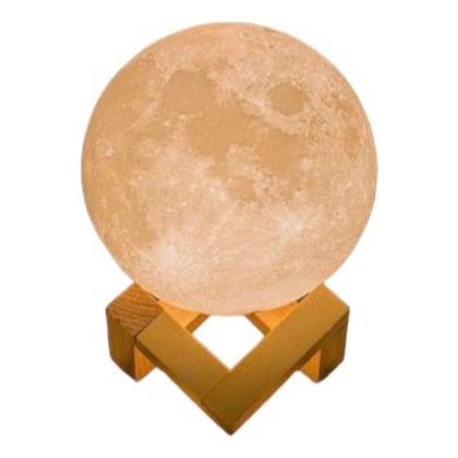 Imagem de Luminária Lua Cheia 3d Abajur Led 8 Cores