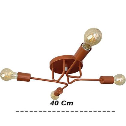 Imagem de Luminária Lustre de Teto Quarto Sala Cozinha Sputnik 4 Braço