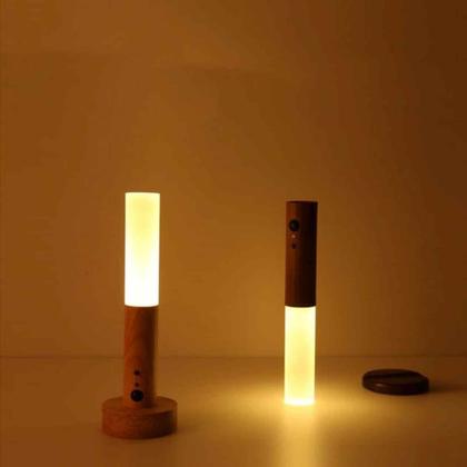 Imagem de Luminaria Luz Noturna Inteligente Luz Led Com Sensor de Movimento Lâmpada Recarregável Emergência