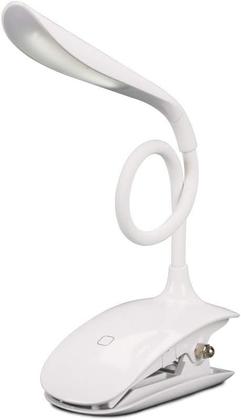 Imagem de Luminária Mesa Led Grampo Garra Presilha Pregador Branco